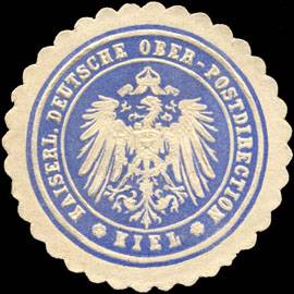 Kaiserlich Deutsche Ober - Postdirection - Kiel