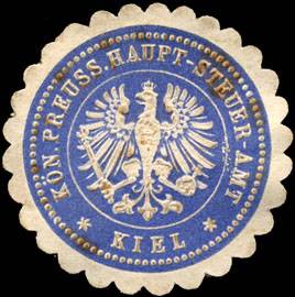 Königlich Preussisches Haupt - Steuer - Amt - Kiel