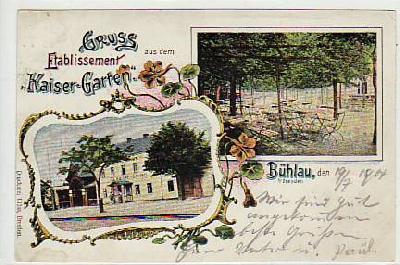Dresden Bühlau Etablissement Kaiser-Garten 1904