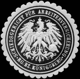 Schiedsgericht für Arbeiterversicherung - Regierungsbezirk Königsberg