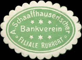 A. Schaaffhausenscher Bankverein - Filiale Ruhrort