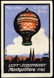 Luft-Schiffahrt Montgolfiere 1783