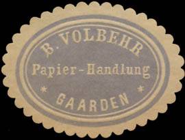 Papierhandlung B. Volbehr