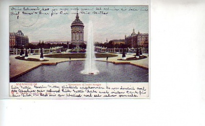 Mannheim Wasserturm 1905