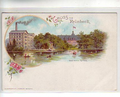 Hamburg - Reinbek Schloss Litho ca 1900