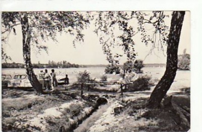 Wernsdorf bei Erkner Crossin-See mit Dampfer 1965