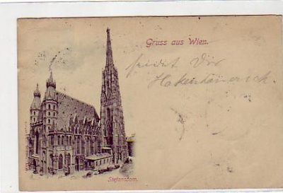 Wien Stefansdom 1897  Österreich