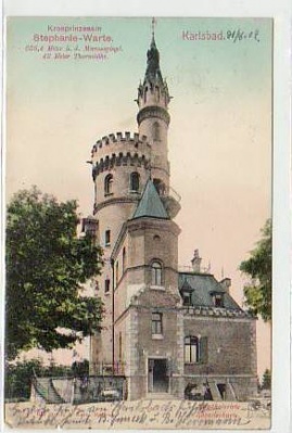 Karlsbad CSSR Stephaniewarte 1902