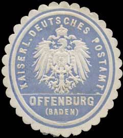 Kaiserl. Deutsches Postamt Offenburg/Baden