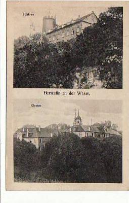 Herstelle an der Weser , Beverungen Schloss 1917