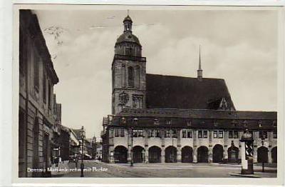Dessau Kirche und Buden 1934