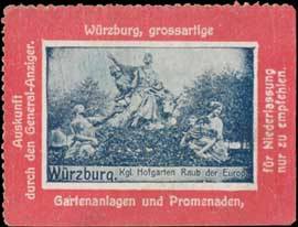 Würzburg grossartige Gartenanlagen und Promenaden