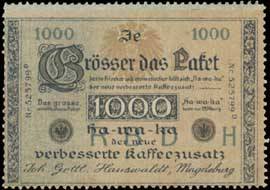 Kaffee-Zusatz (Geldschein - Banknote)