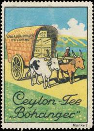Transport vom Ceylon Tee Böhringer