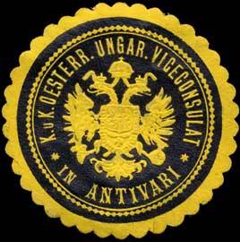 K.u.K. Oesterr. Ungar. Viceconsulat in Antivari