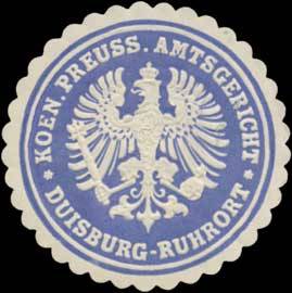 K.Pr. Amtsgericht Duisburg-Ruhrort