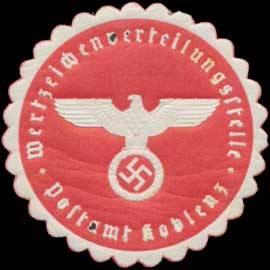 Wertzeichenverteilungsstelle Postamt Koblenz