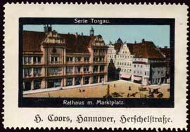 Rathaus mit Marktplatz