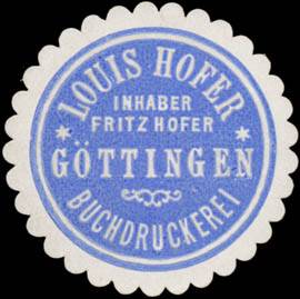 Buchdruckerei Louis Hofer