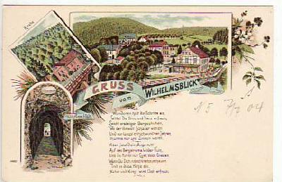 Thale im Harz Wilhelmsblick Litho ca 1900