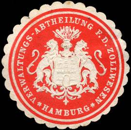 Verwaltungs - Abtheilung für das Zollwesen - Hamburg