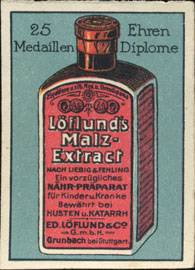 Löflunds Malz - Extrakt nach Liebig & Fehling ein vorzügliches Nähr - Präparat für Kinder und Kranke, bewährt bei Husten und Katarrh