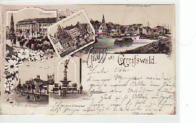 Greifswald Litho von 1898
