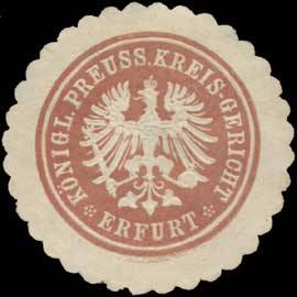 K.Pr. Kreis-Gericht Erfurt