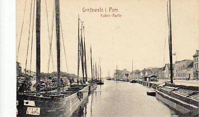 Greifswald Hafen ca 1910