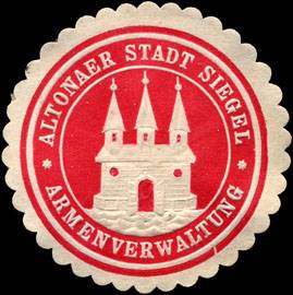 Altonaer Stadt Siegel - Armenverwaltung