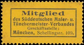 Mitglied des Süddeutschen Maler- und Tüchnermeister-Verbandes