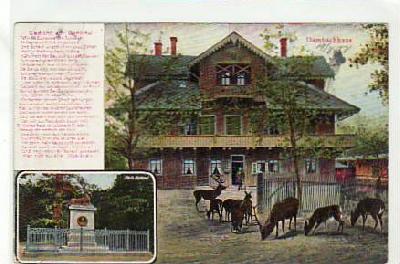 Thale im Harz Försterei Dambachhaus , Wild-Tiere 1918