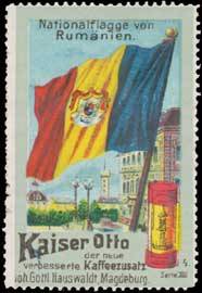 Nationalflagge von Rumänien - Kaiser-Otto Kaffee-Zusatz