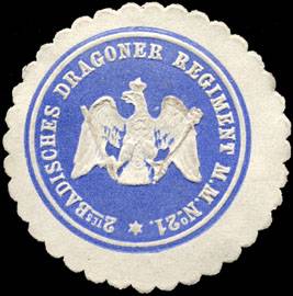 2tes Badisches Dragoner Regiment M.M. No. 21