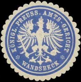 K.Pr. Amts-Gericht Wandsbeck