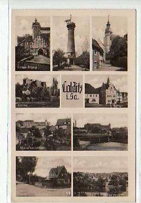 Colditz in Sachsen kleine Bilder AK 1949