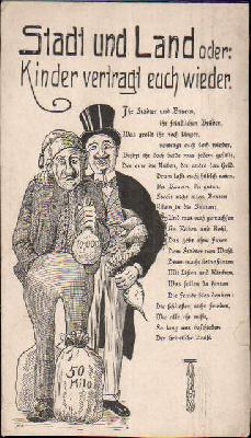 Humorkarte von 1917