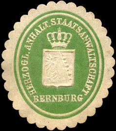 Herzoglich Anhalt. Staatsanwaltschaft - Bernburg