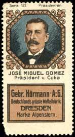José Miguel Gomez Präsident von Cuba