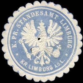 Königlich Preussisches Standesamt Limburg - Kreis Limburg