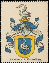 Manzke aus Czarnikau Wappen