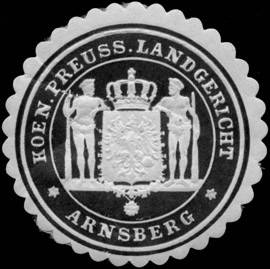 Koeniglich Preussische Landgericht - Arnsberg