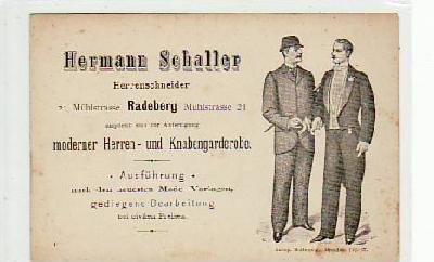 Radeberg Werbung Hermann Schaller Mode