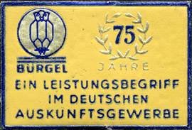 75 Jahre Bürgel - Ein Leistungsbegriff im deutschen Auskunftsgewerbe