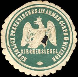 Königlich Preussisches III. Armee Corps 6. Division - Kirchensiegel