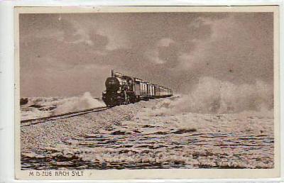 Nordseebad Westerland auf Sylt D-Zug Eisenbahn 1927