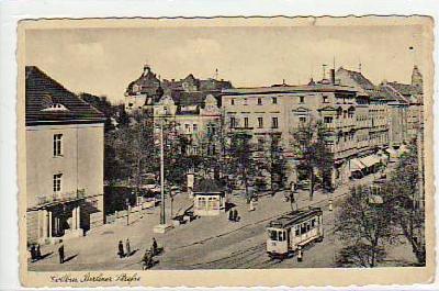 Cottbus Strassenbahn Berliner Straße ca 1940