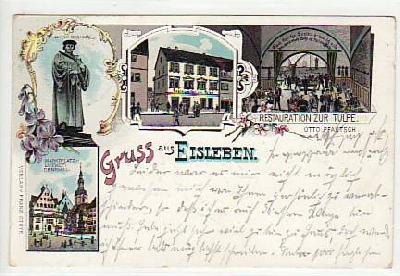 Lutherstadt Eisleben Litho von 1900