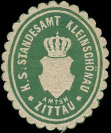 K.S. Standesamt Kleinschönau Amtsh. Zittau