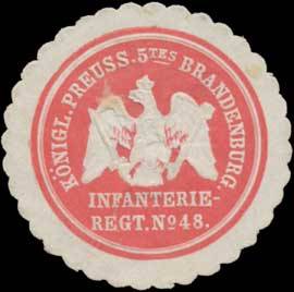 K.Pr. 5tes Brandenburg. Infanterie-Regiment No. 48